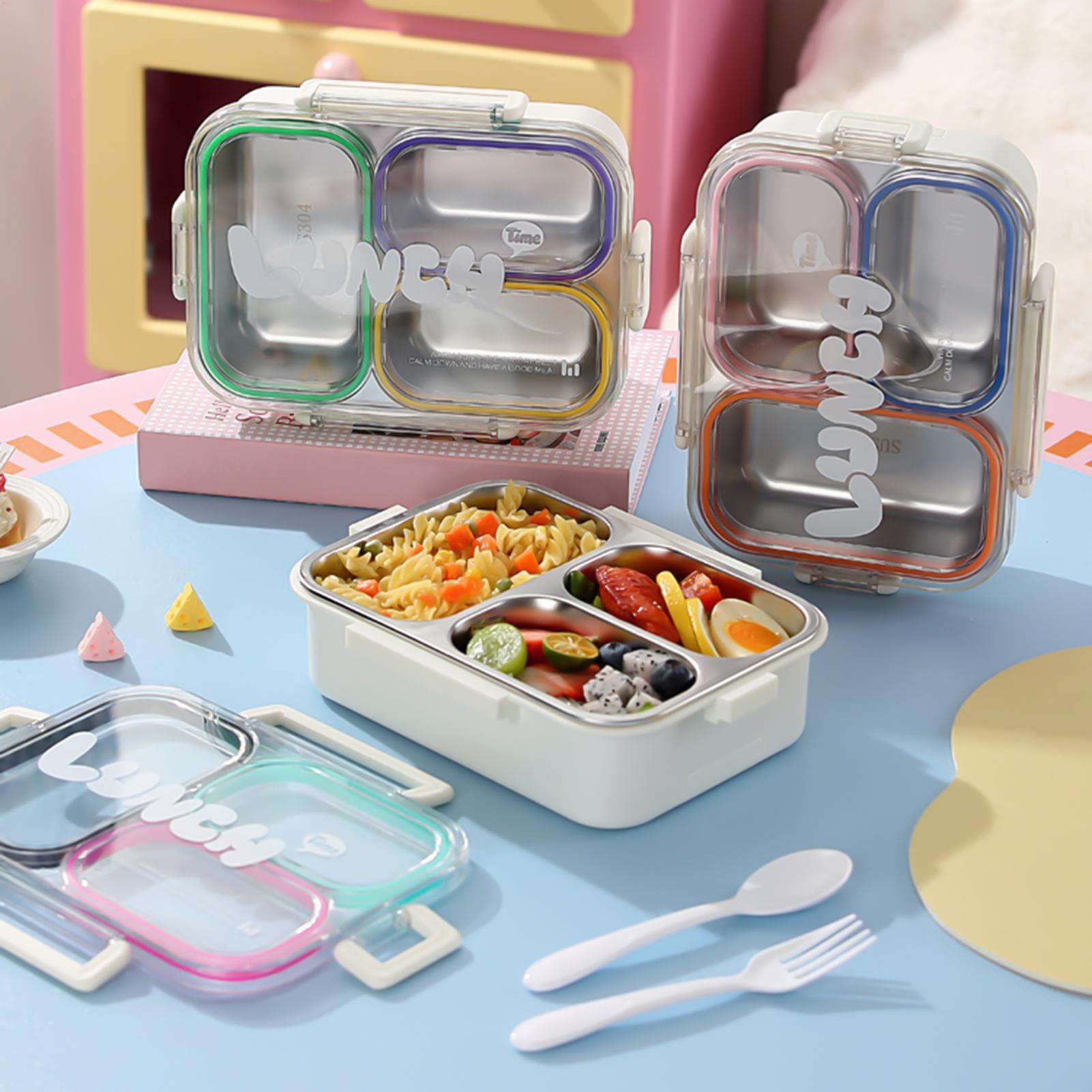 Baby Food Container - Lonchera de acero inoxidable dividida a
