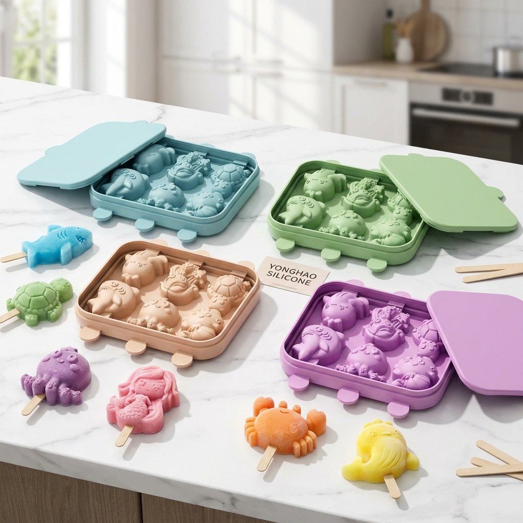 Baby Food Jelly - Molde de Silicona de 6 Cavidades