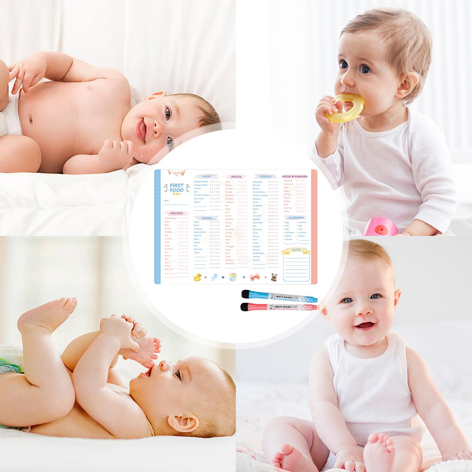 Baby Food Checklist - Tabla de Alimentos para Bebés Magnética,