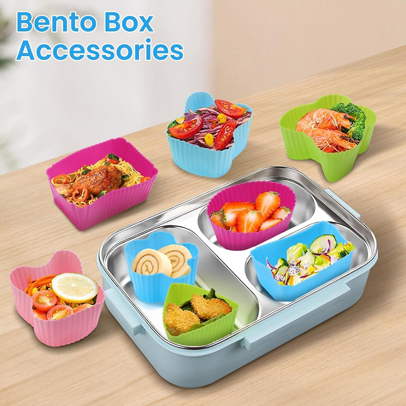 Baby Food Container - 8 divisores de silicona para loncheras