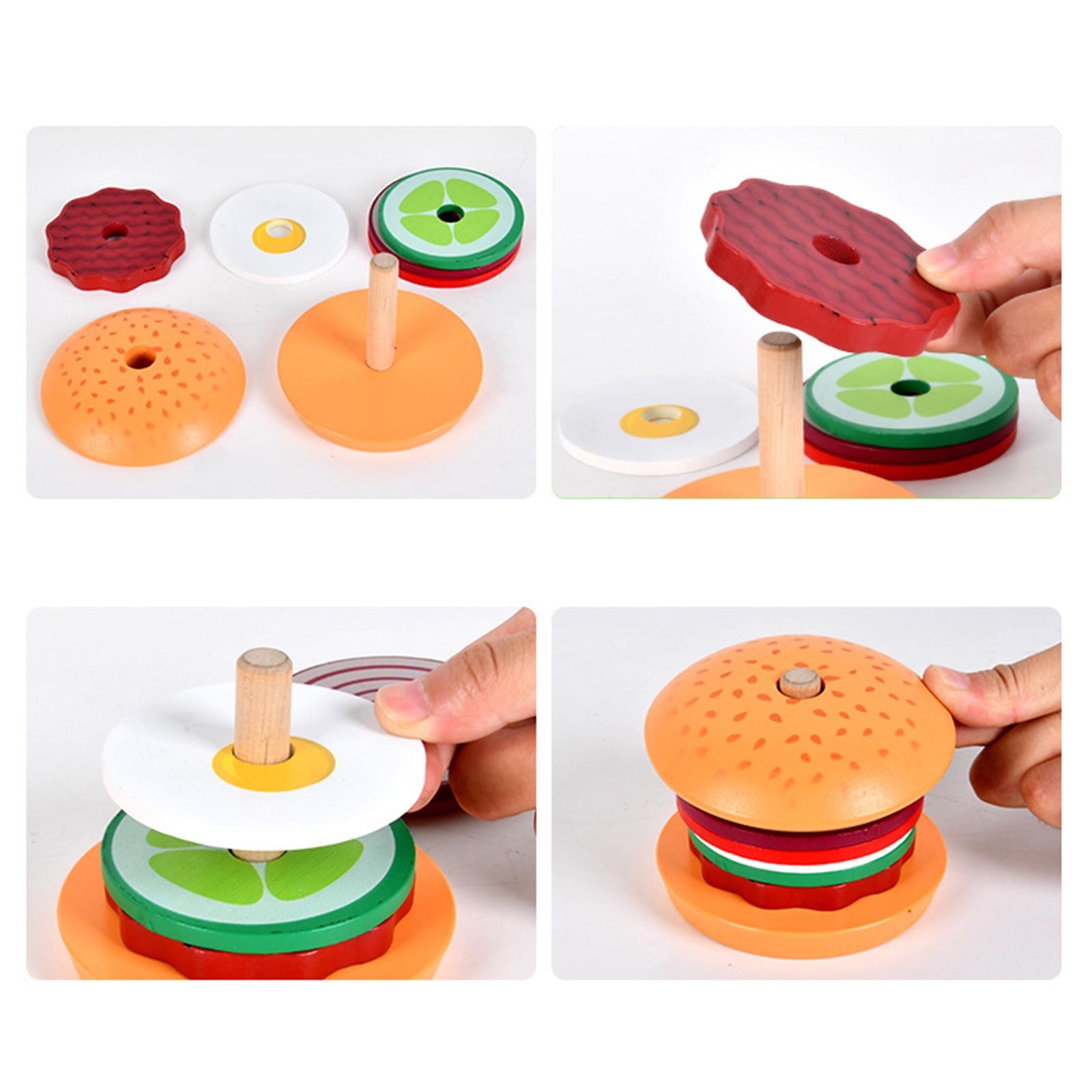 Juguetes de madera apilables d - Baby Food Order reseña y precio