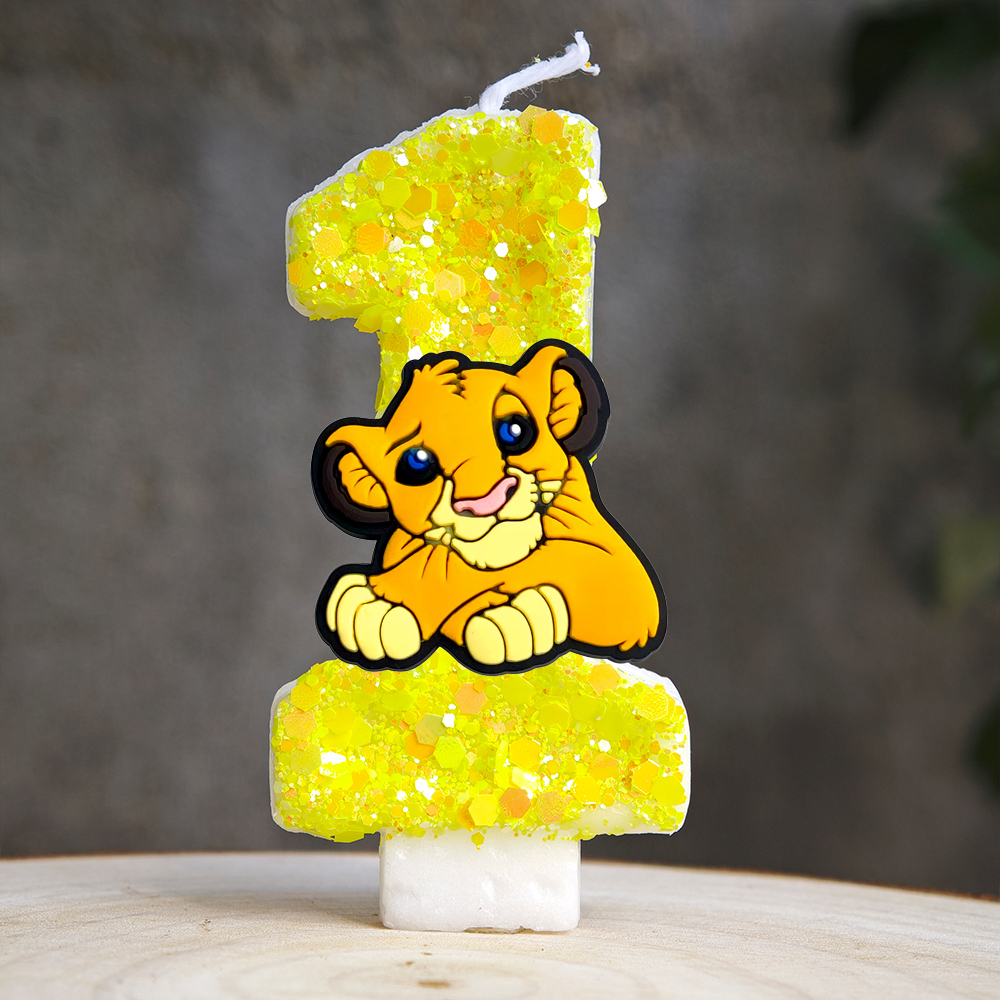 Vela del Rey León Simba número - Baby Food Plan reseña y precio