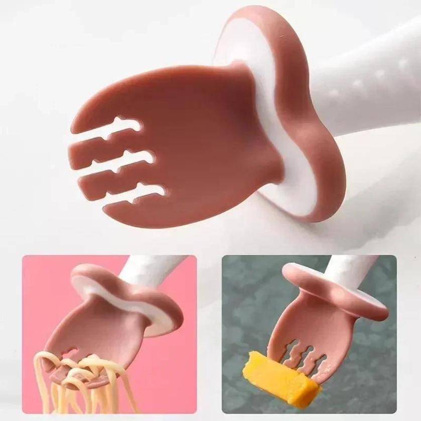 Cuchara y tenedor para bebé, j - Weaning Spoon Set reseña y precio