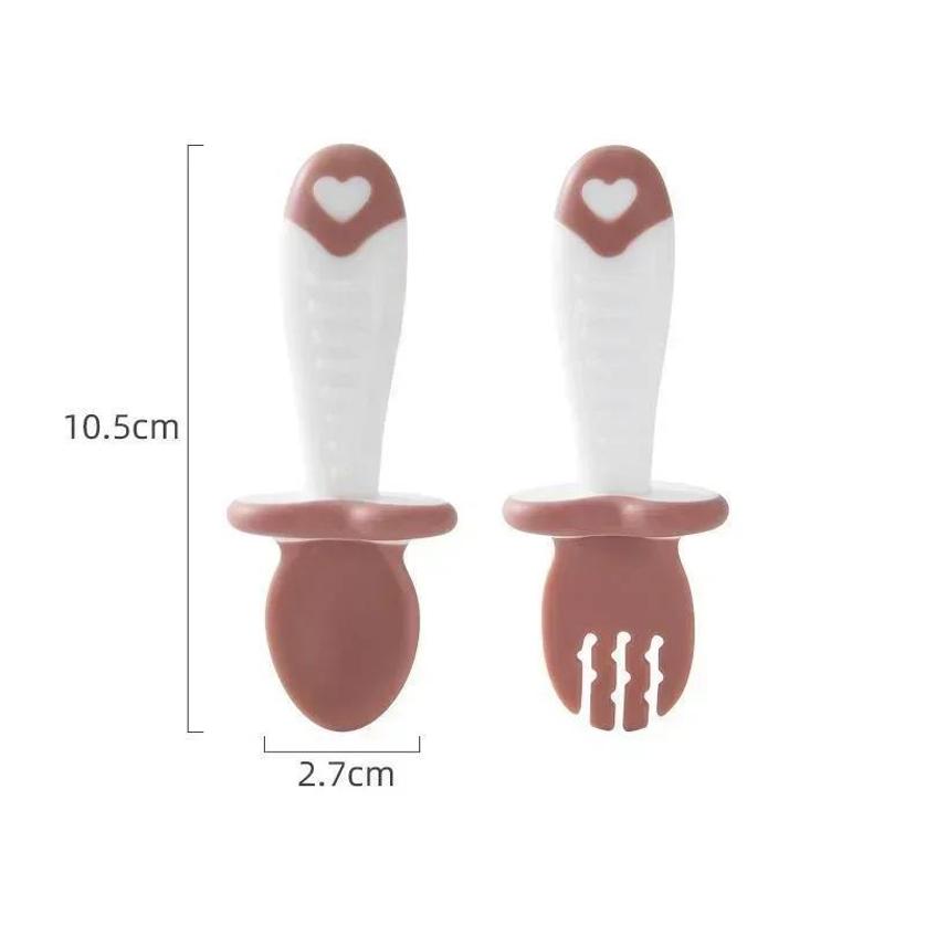 Cuchara y tenedor para bebé, j - Weaning Spoon Set reseña y precio