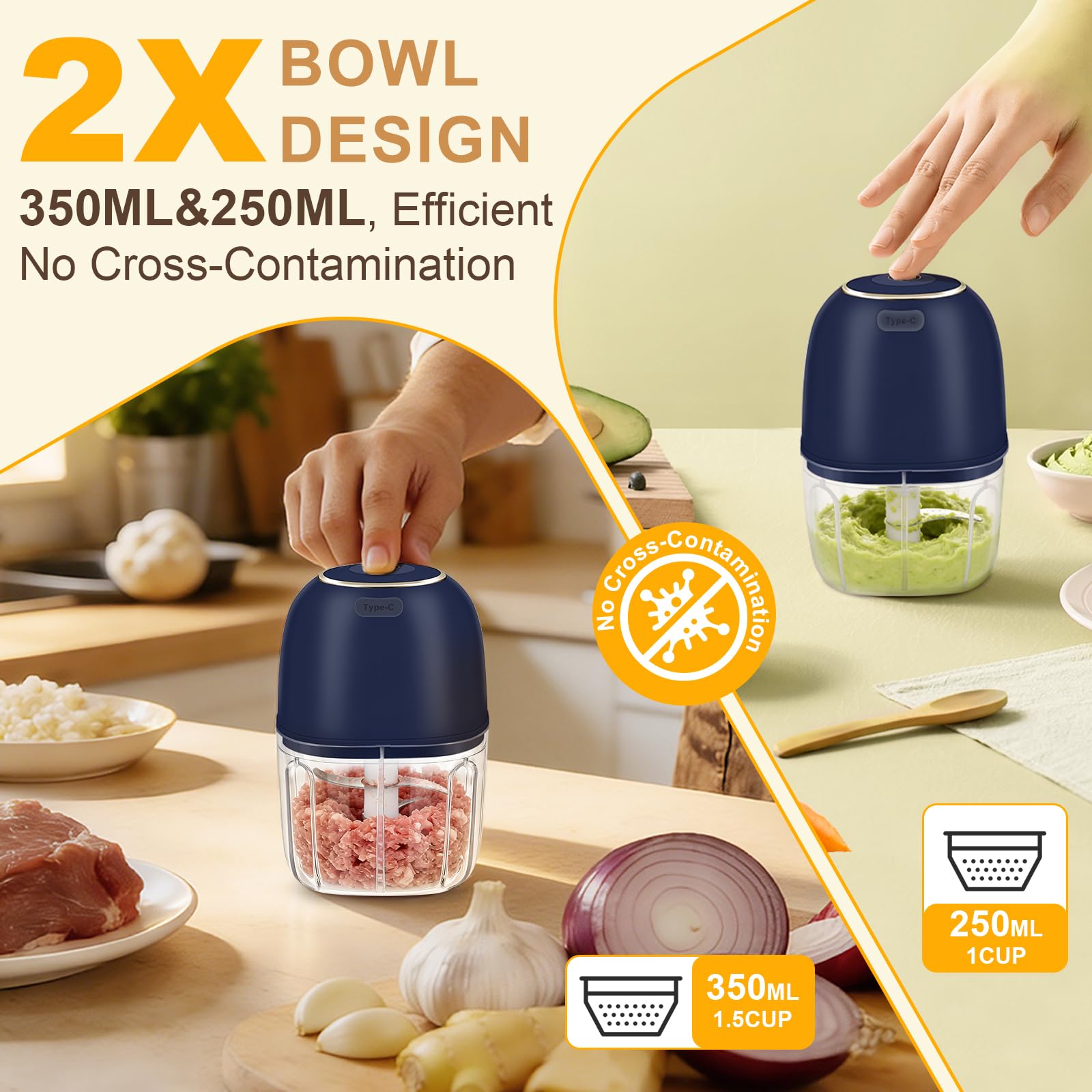 Picadora de Ajo Eléctrica, Min - Baby Food With Meat reseña y precio