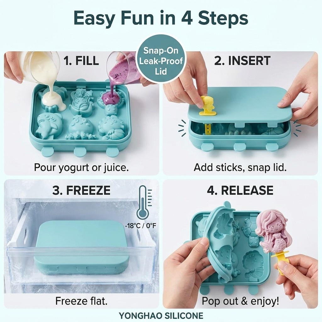 Molde de Silicona de 6 Cavidad - Baby Food Jelly reseña y precio