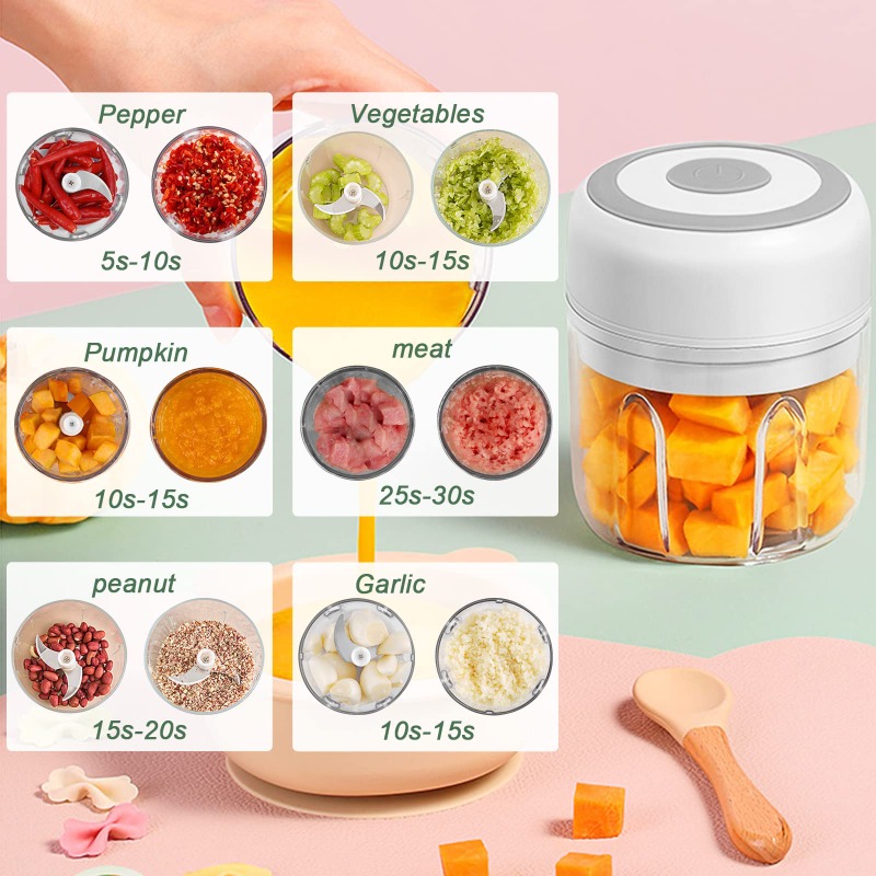 Picadora de Ajo Eléctrica de 2 - Baby Food With Meat reseña y precio