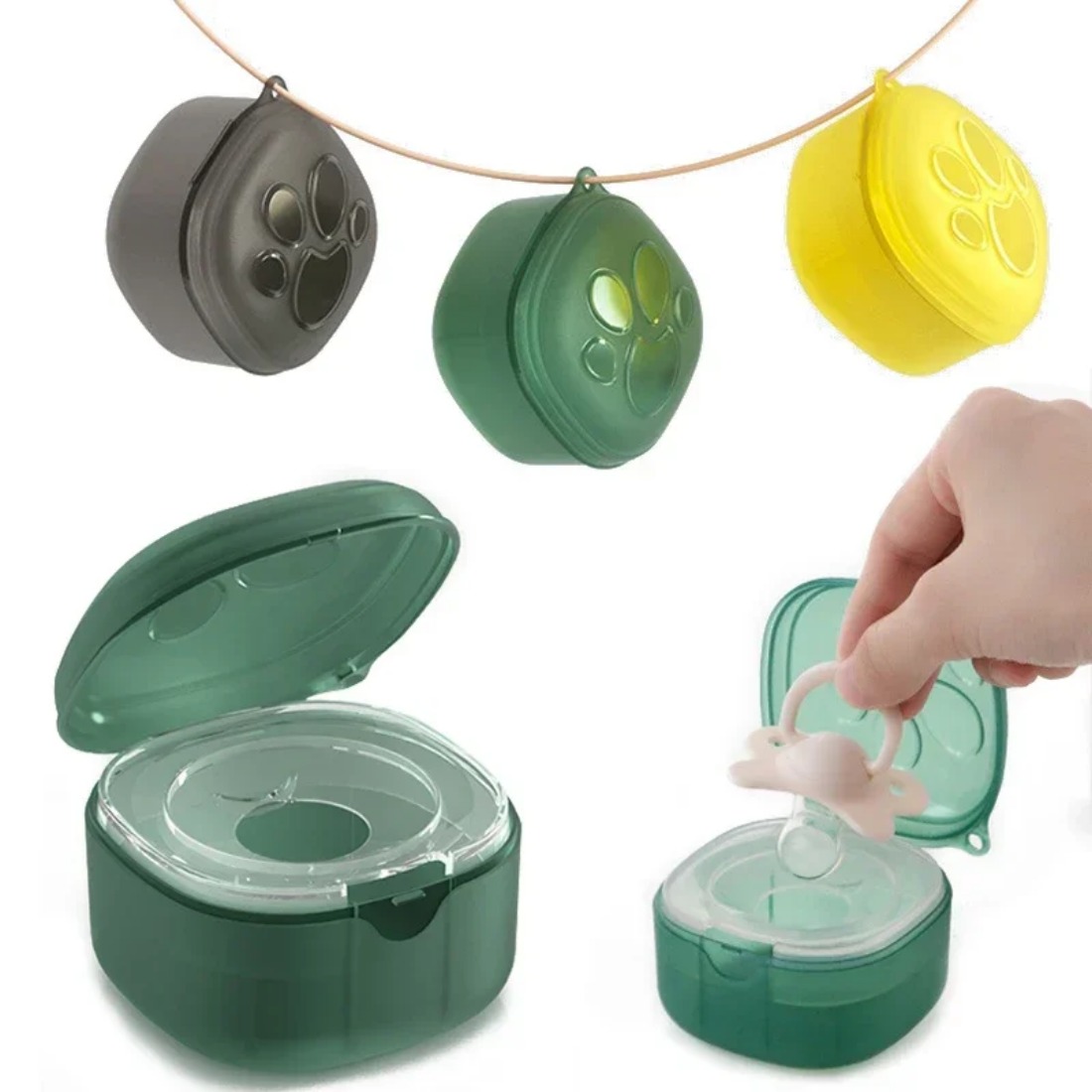Caja de chupete de silicona de - Baby Food Container reseña y precio