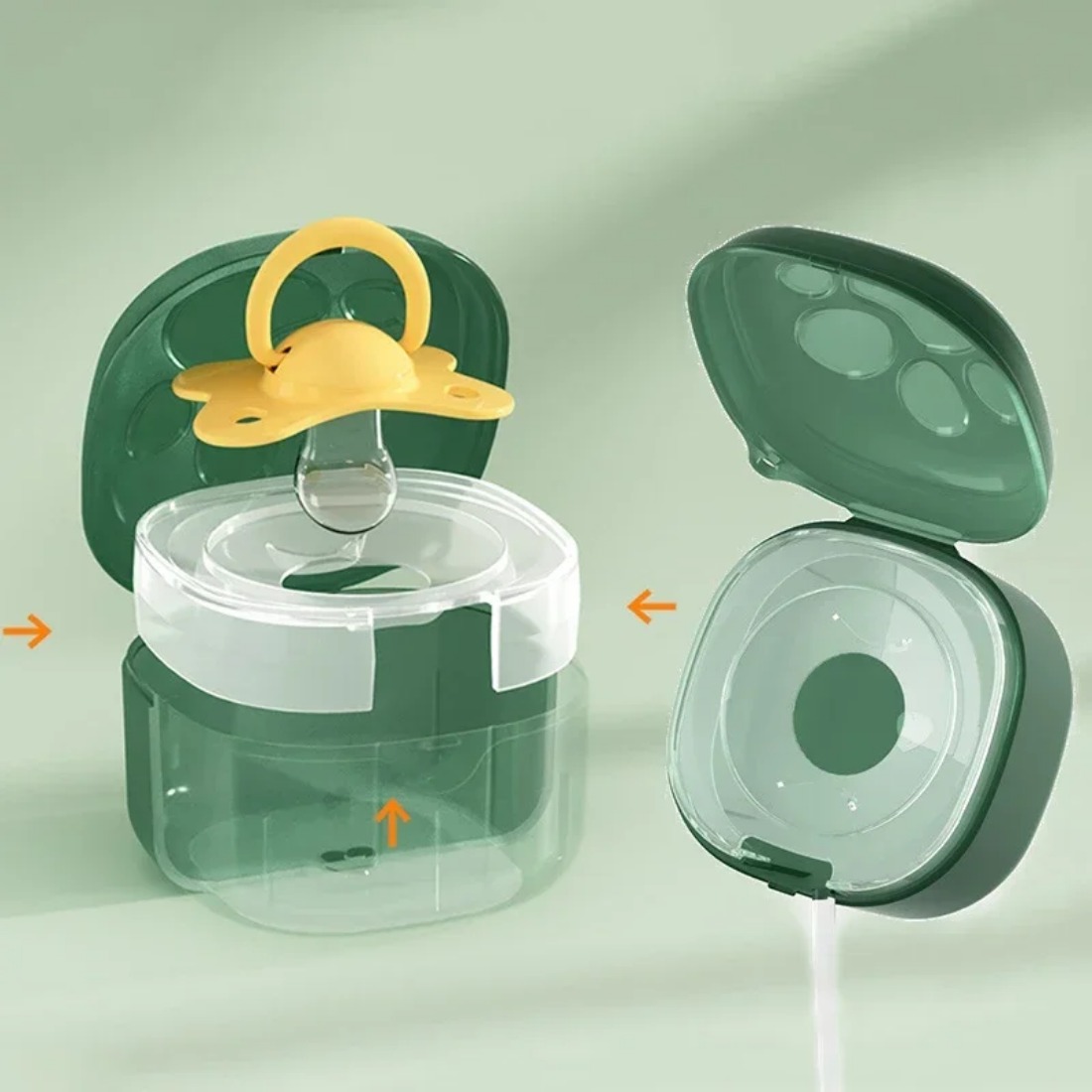 Caja de chupete de silicona de - Baby Food Container reseña y precio