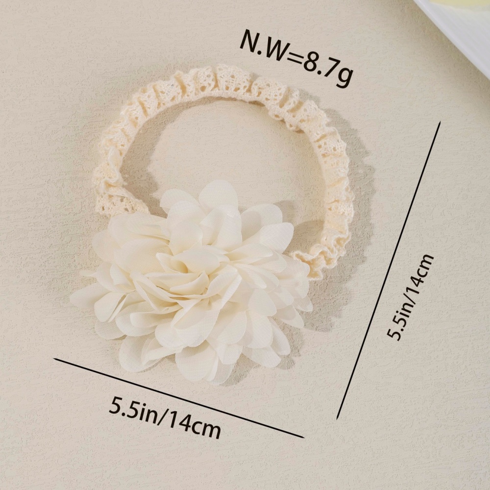 Diadema de encaje blanco crema - Baby Food Jelly reseña y precio