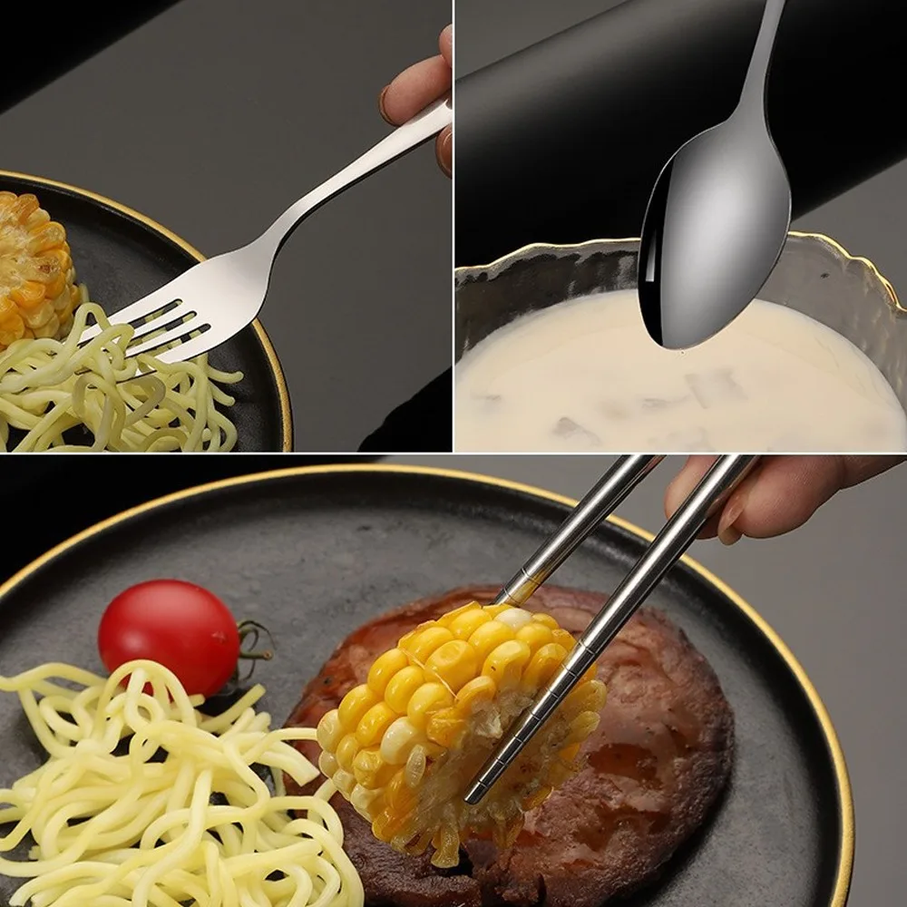 Juego de vajilla de acero inox - Weaning Spoon Set reseña y precio